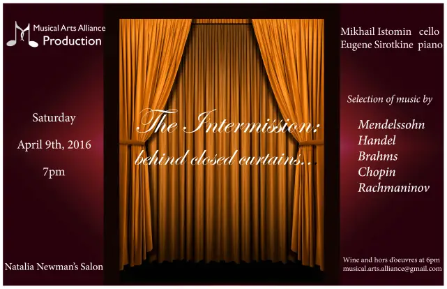 The Intermission: behind closed curtains…
